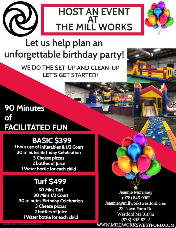 Parties at The Mill Works Westford